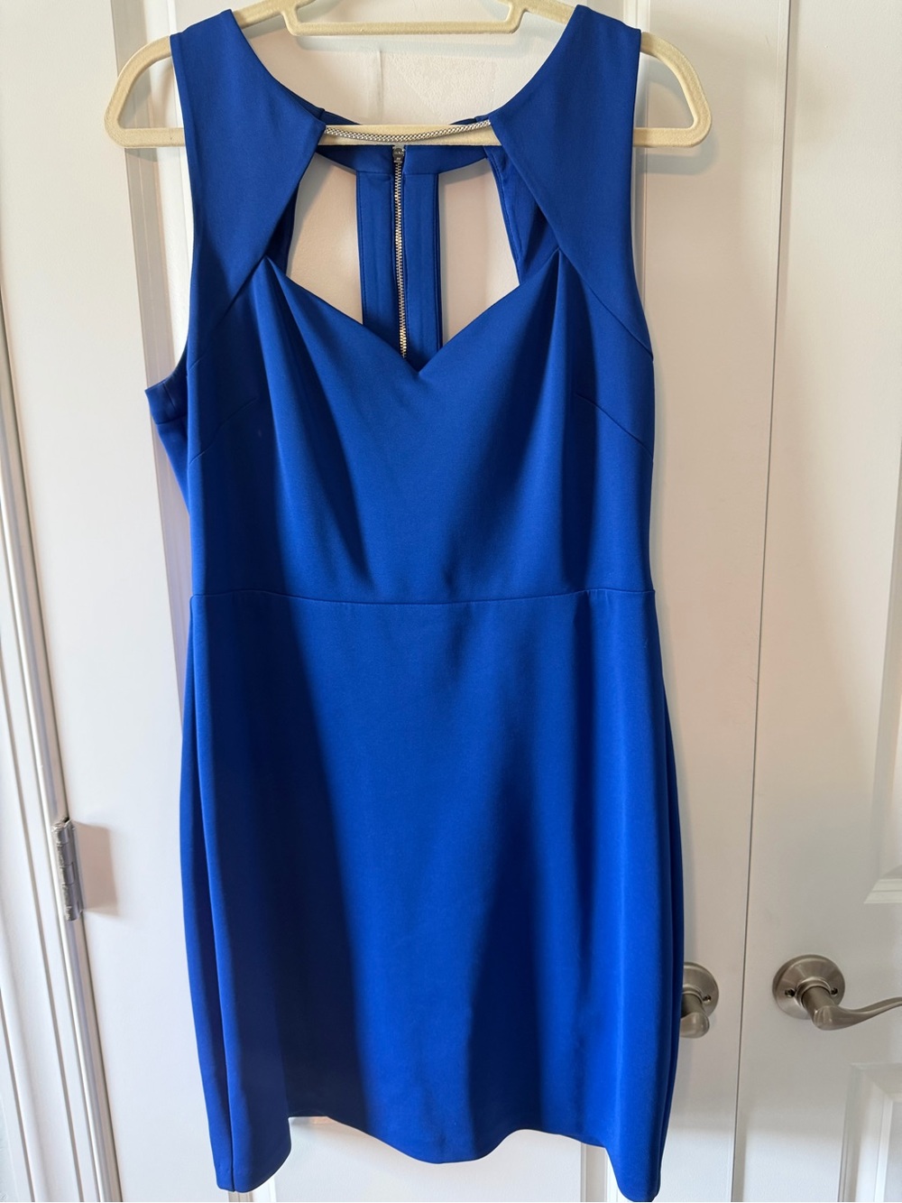 Guess Royal Blue Cutout Cocktail Dress 14